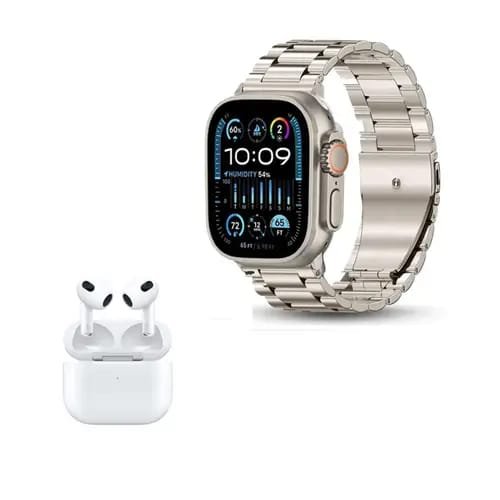 Ultra 3 Smart Watch 10-in-1 Bundle - Big Infinite Display + Free Earphones